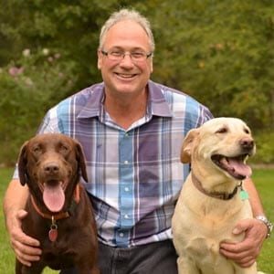 Mike Goar and his dogs